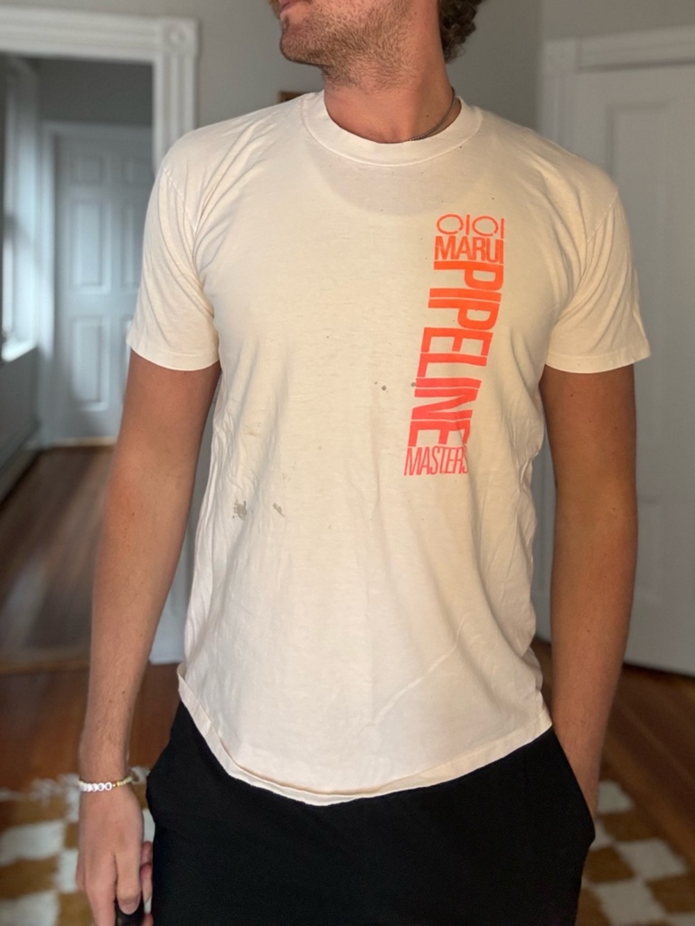 Marui Pipeline Masters White Graphic Tee - Men's